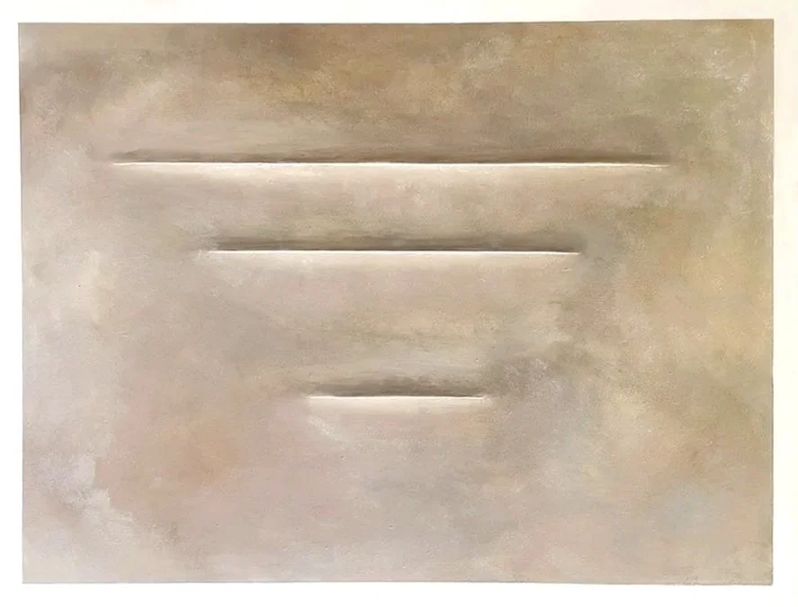 Six | 2022 | 30"x40" | acrylic, pastels, caulk on canvas | sold, private collection