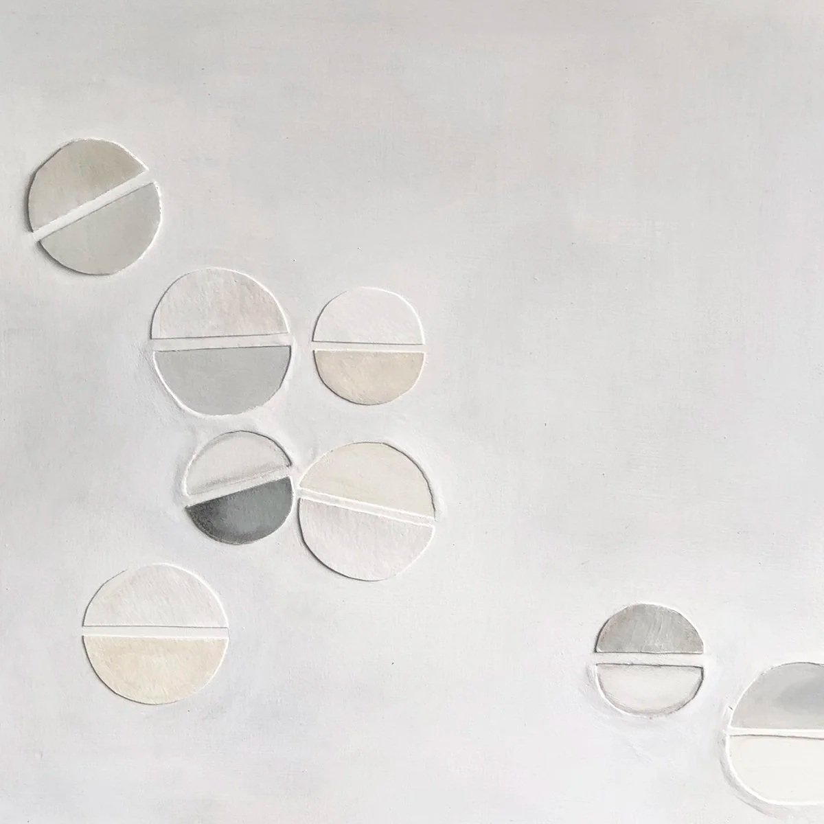 Lightness II | 2020 | mixed media on wood cradled board, 12x12 inches | Sold, private collection