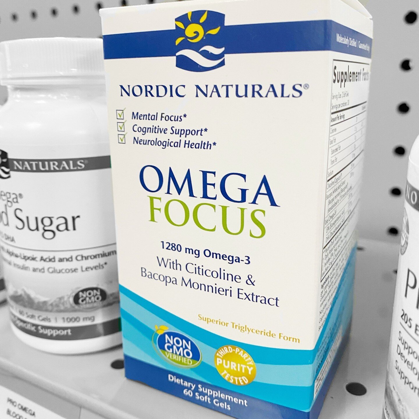 February is American Heart Month! ❤️ 
To support your heart health, we're taking 25% off Nordic Naturals until the end of this month. 😉 

The products featured here include:
&bull; Omega Focus 🧠
This combination concentrates on omega-3s with citico