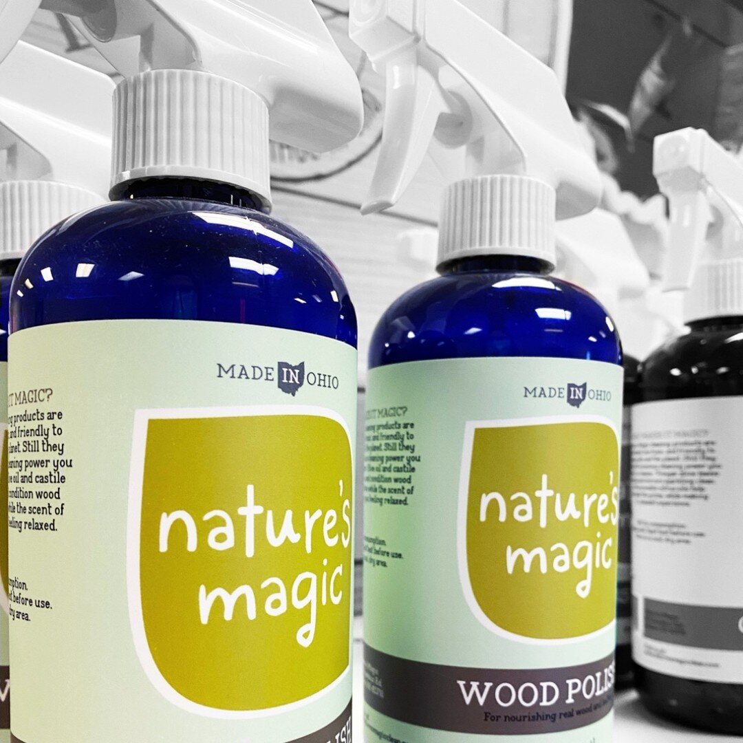 We're holding a Spring Cleaning Sale! 🌿🧽
For March, all Nature's Magic products will be 25% off! 🤩 What is Nature's Magic, though? 🤔

Nature's Magic are plant-based, non-toxic cleaning products produced in Athens, OH. Made with ingredients like C