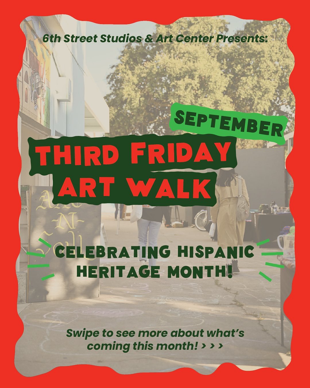 September&rsquo;s #ThirdFridayArtWalk in #downtowngilroy is only 2 days away! Join us on Friday, September 19th, from 5-8 PM for festivities in conjunction with Hispanic Heritage Month!

A special thanks to @lamentless for his hard work in helping ho