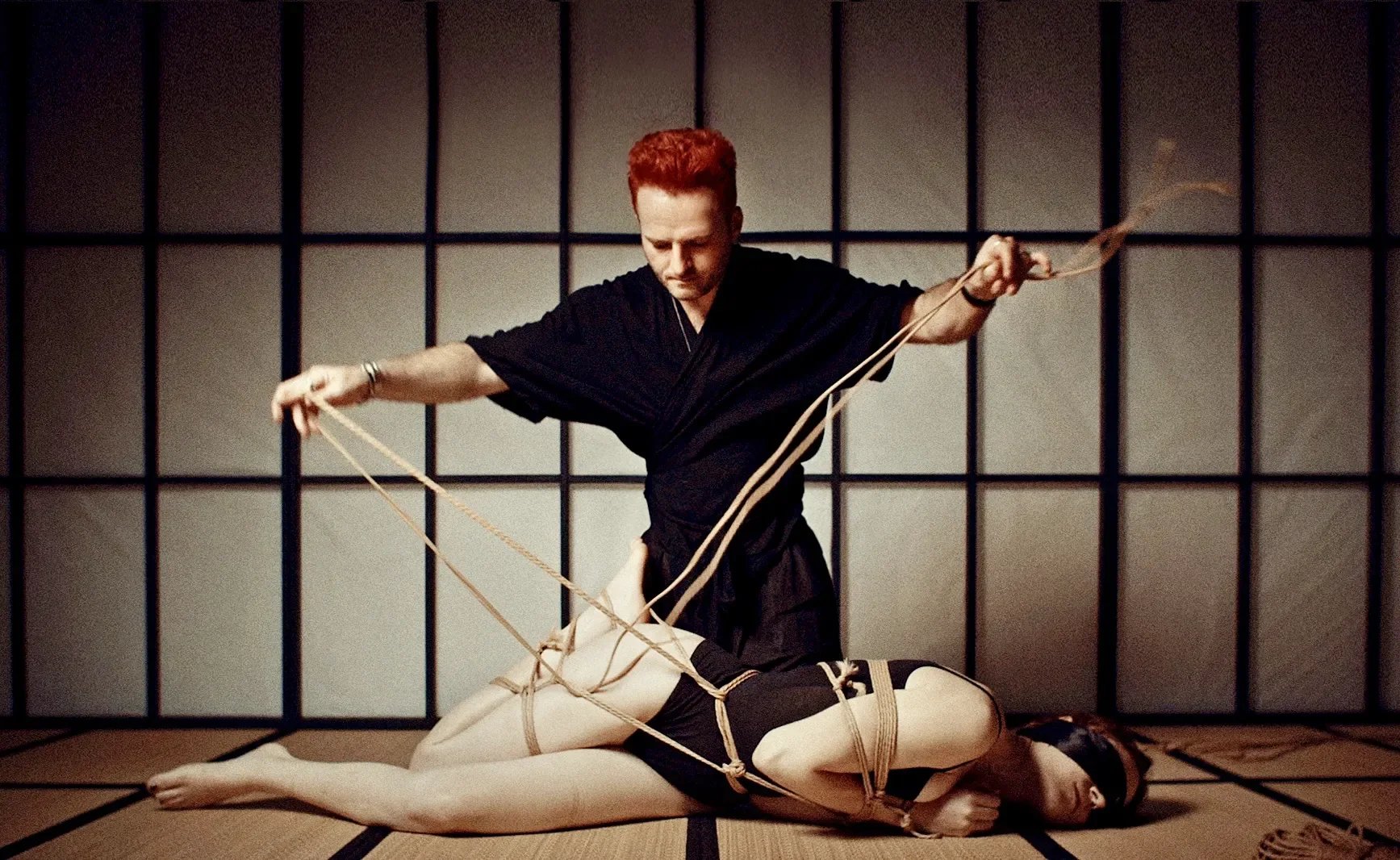 Experience a Slow Shibari Session with Dan Carabas