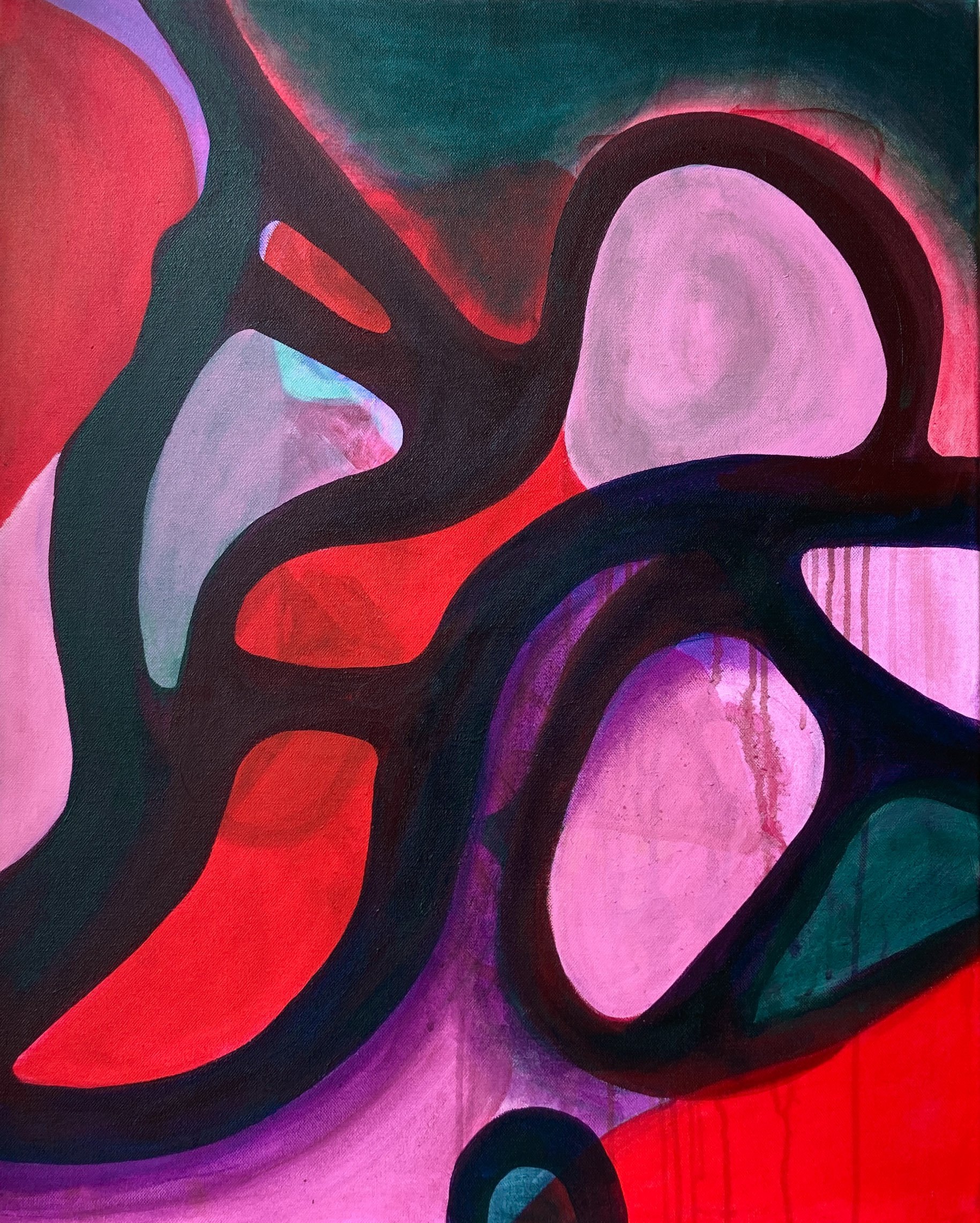 Mawar (2022), mixed media on canvas, 62cm x 78cm