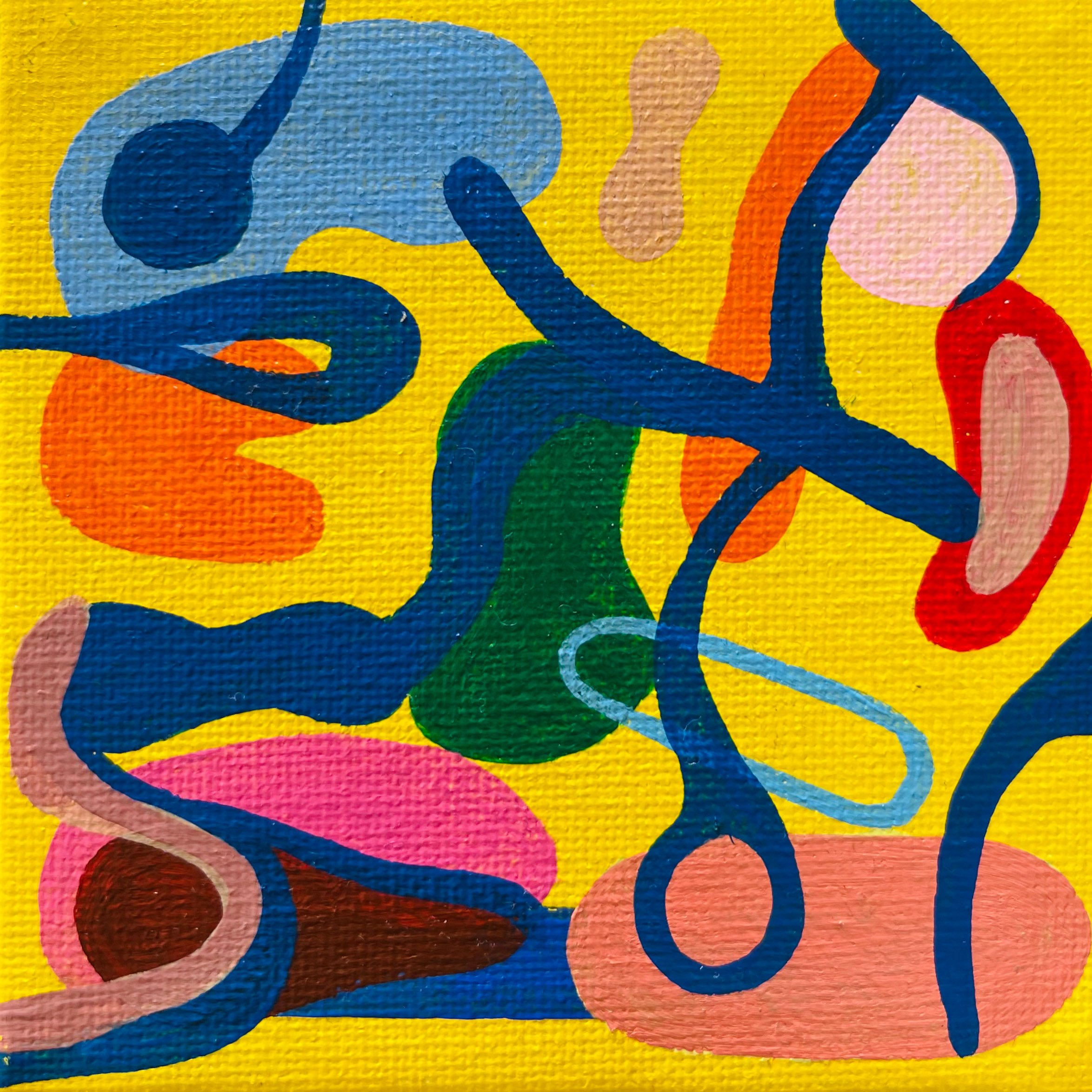 Emotions No. ? (2021), acrylic on canvas, 10cm x 10cm, private collection