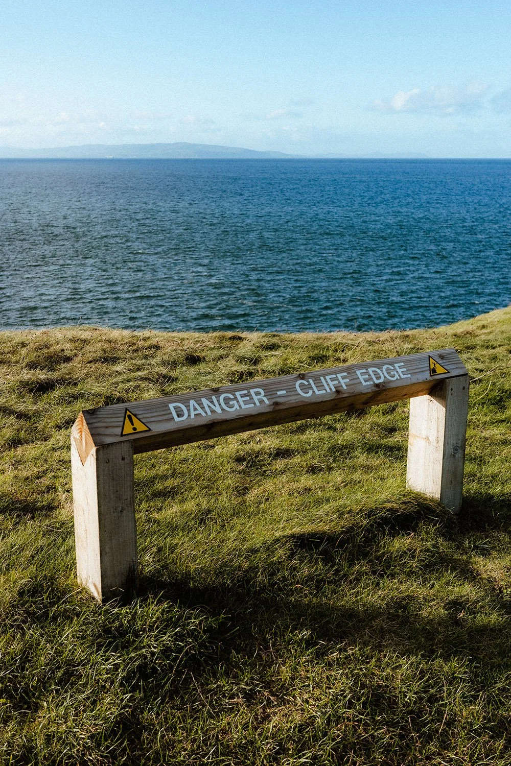 Photo of cliff edge at Ramore Head