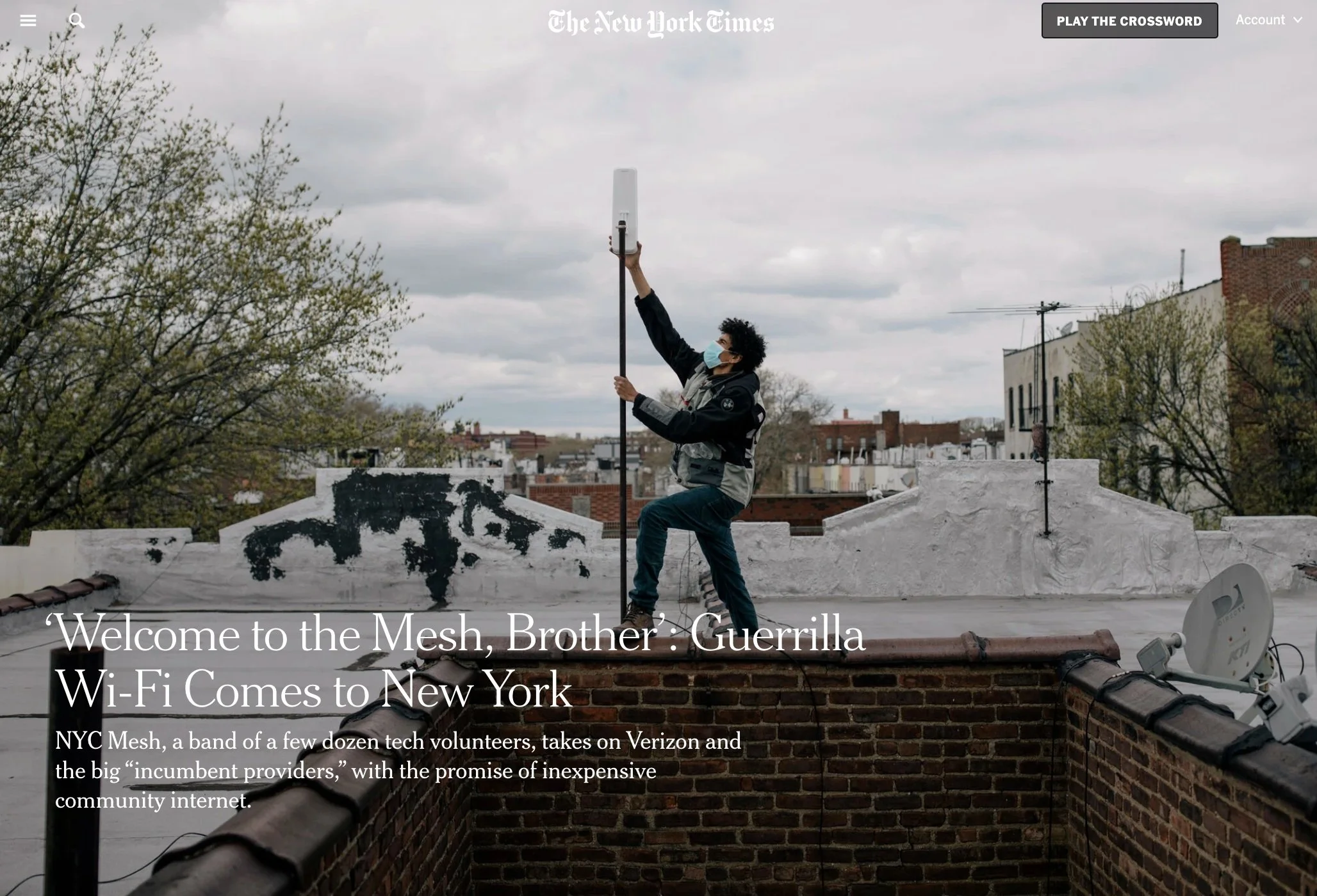 New York Times Metro Cover Story
