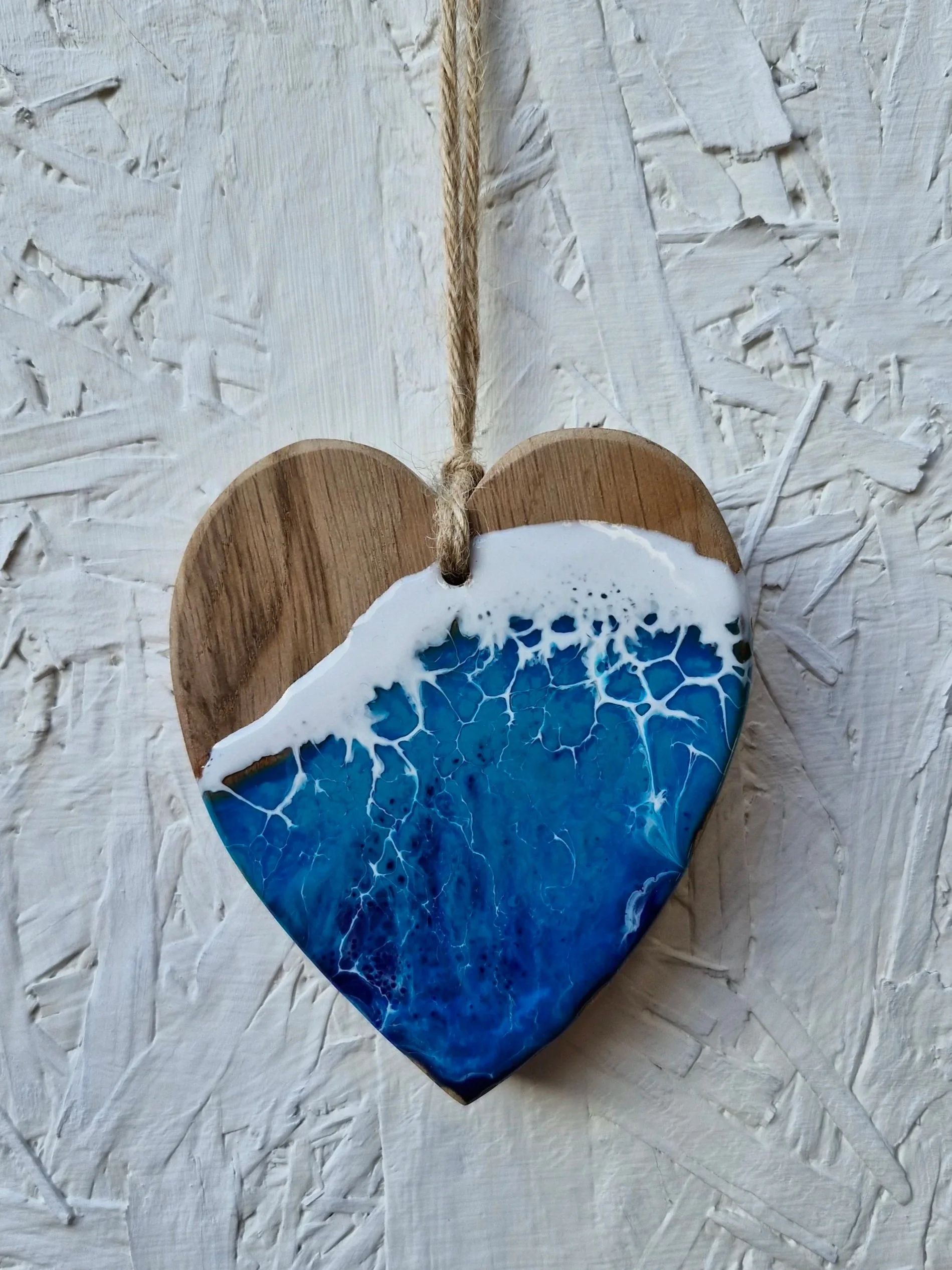 Large Coastal Ocean Wave Hearts