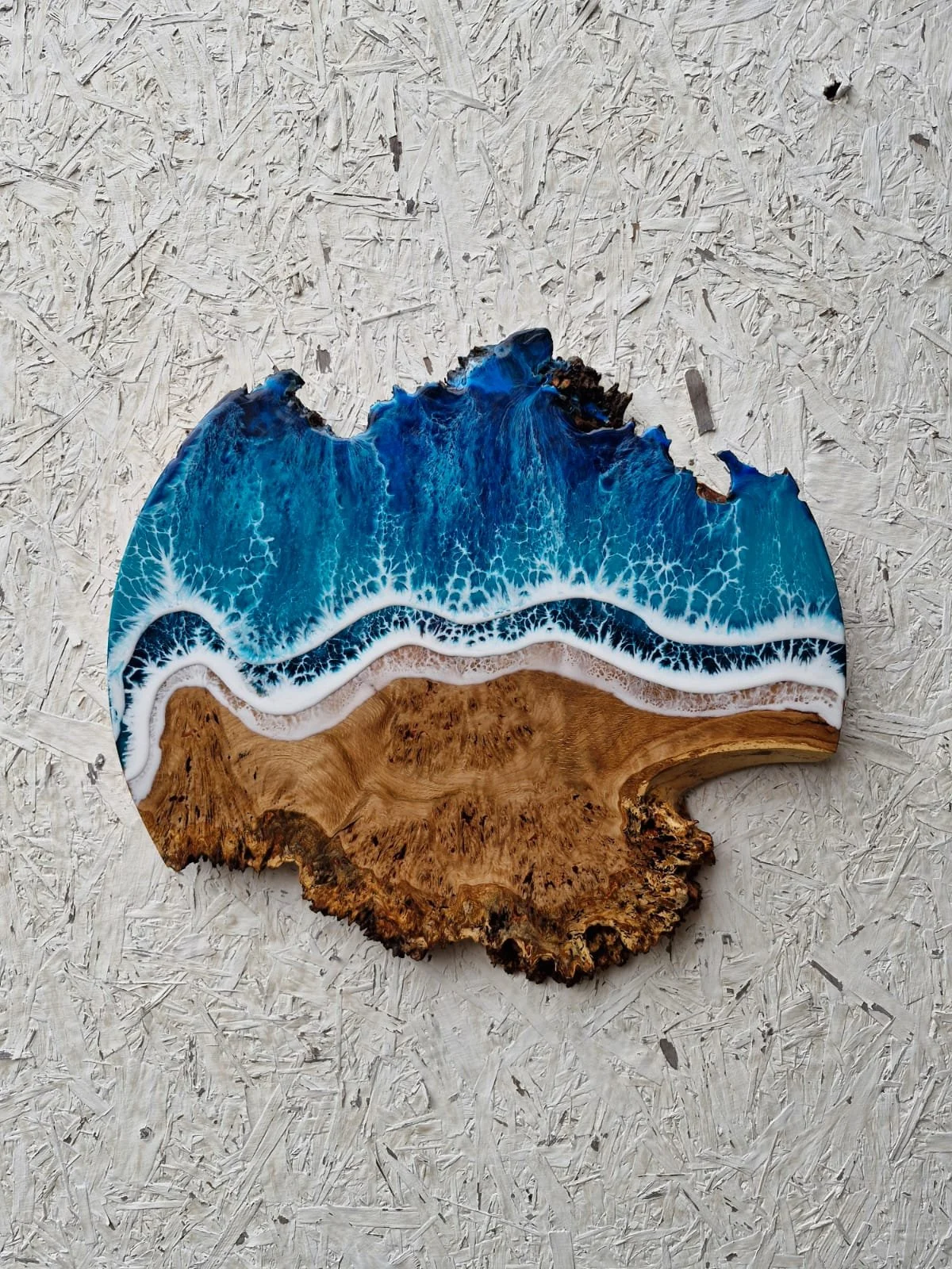 Burr Oak Ocean Wave Art
