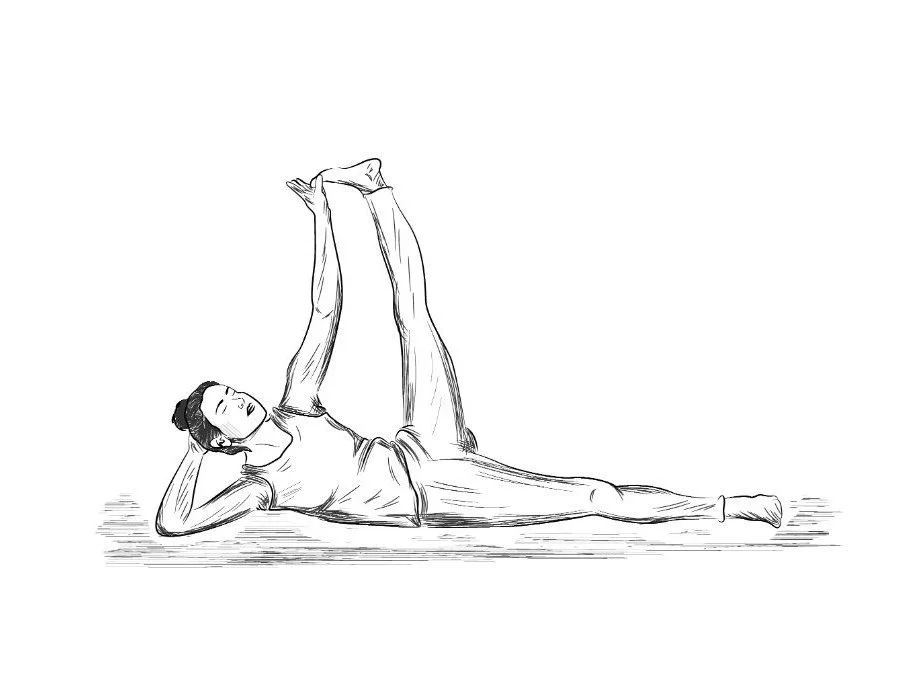 SideReclining Leg Lift — Yoga Soda