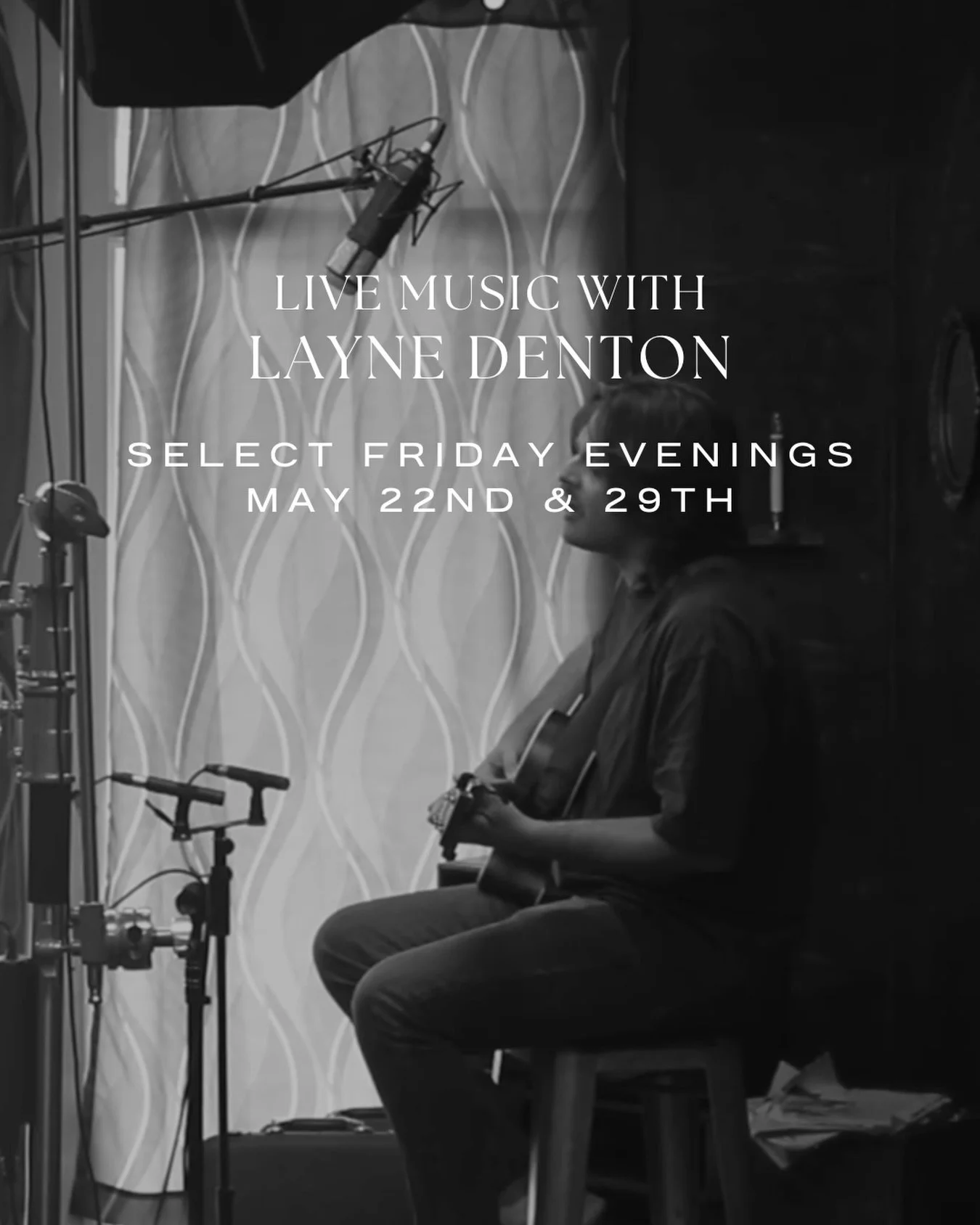 Ease into Memorial Day Weekend with Layne at the Lodge.  Friday night he is kicking off at 6PM.  We can&rsquo;t wait to welcome you.