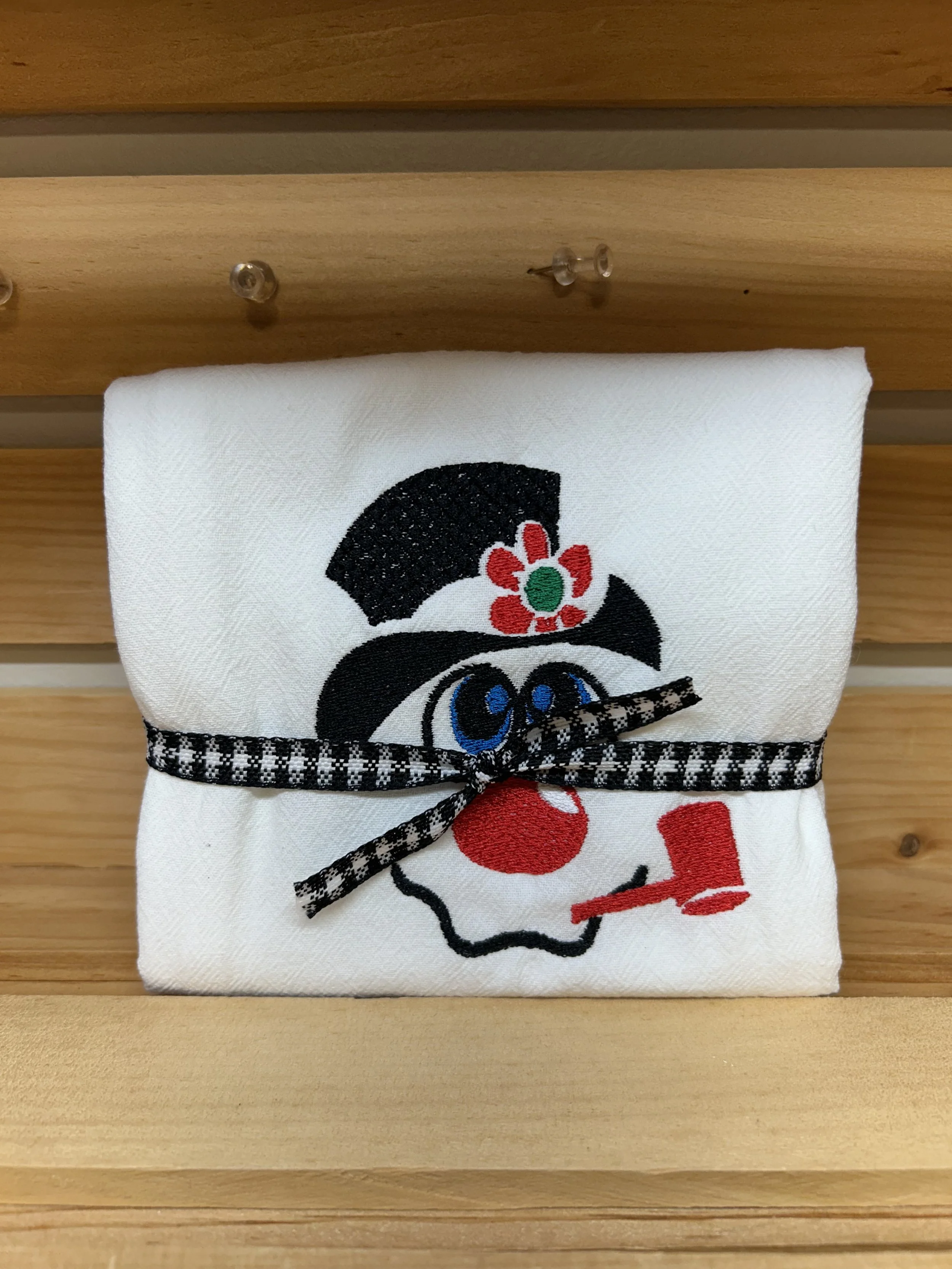 Snowman Embroidered Four Sack Towel