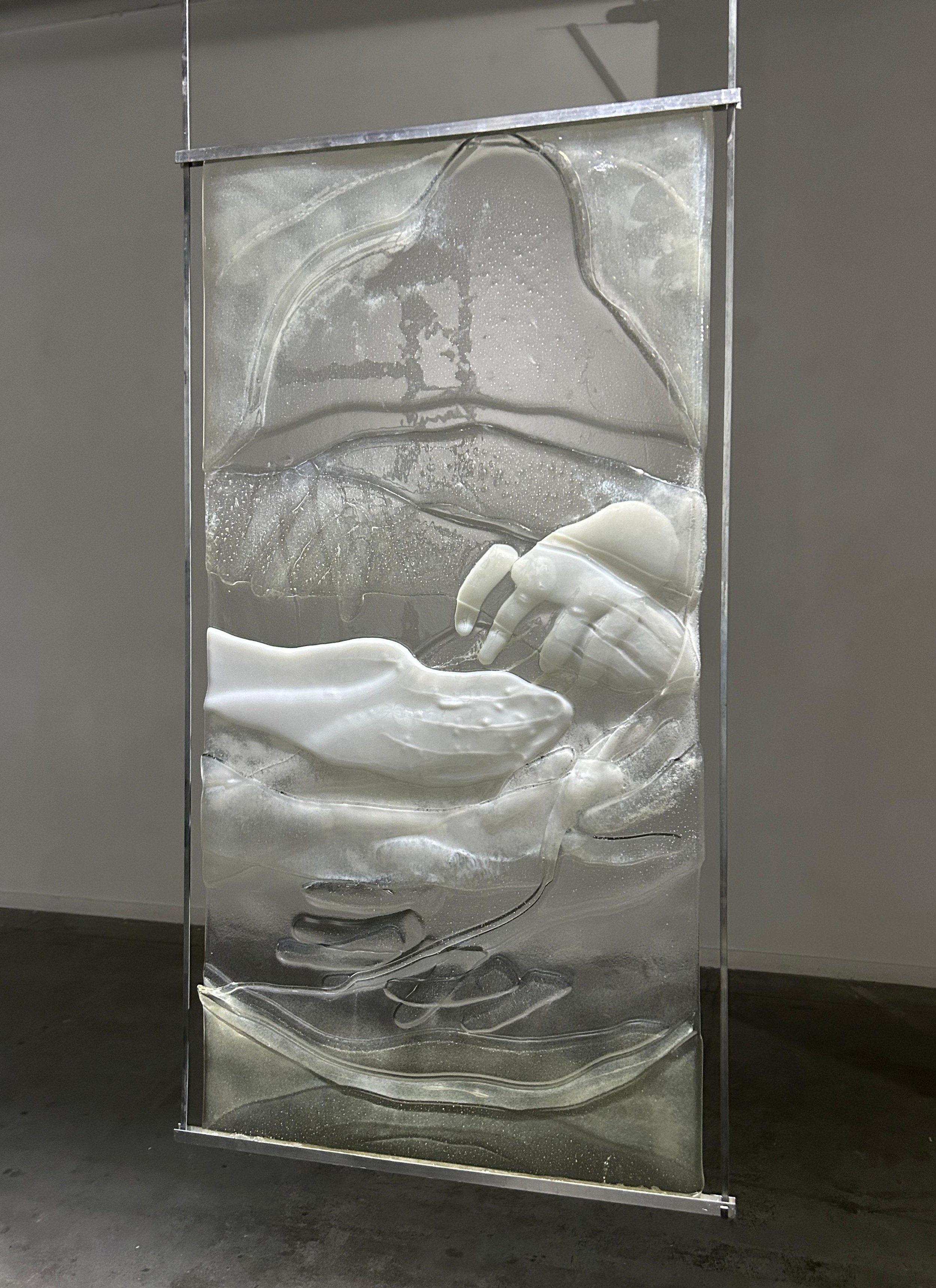 I Decided to Be a Listener, 2026, Glass, 120 x 60cm