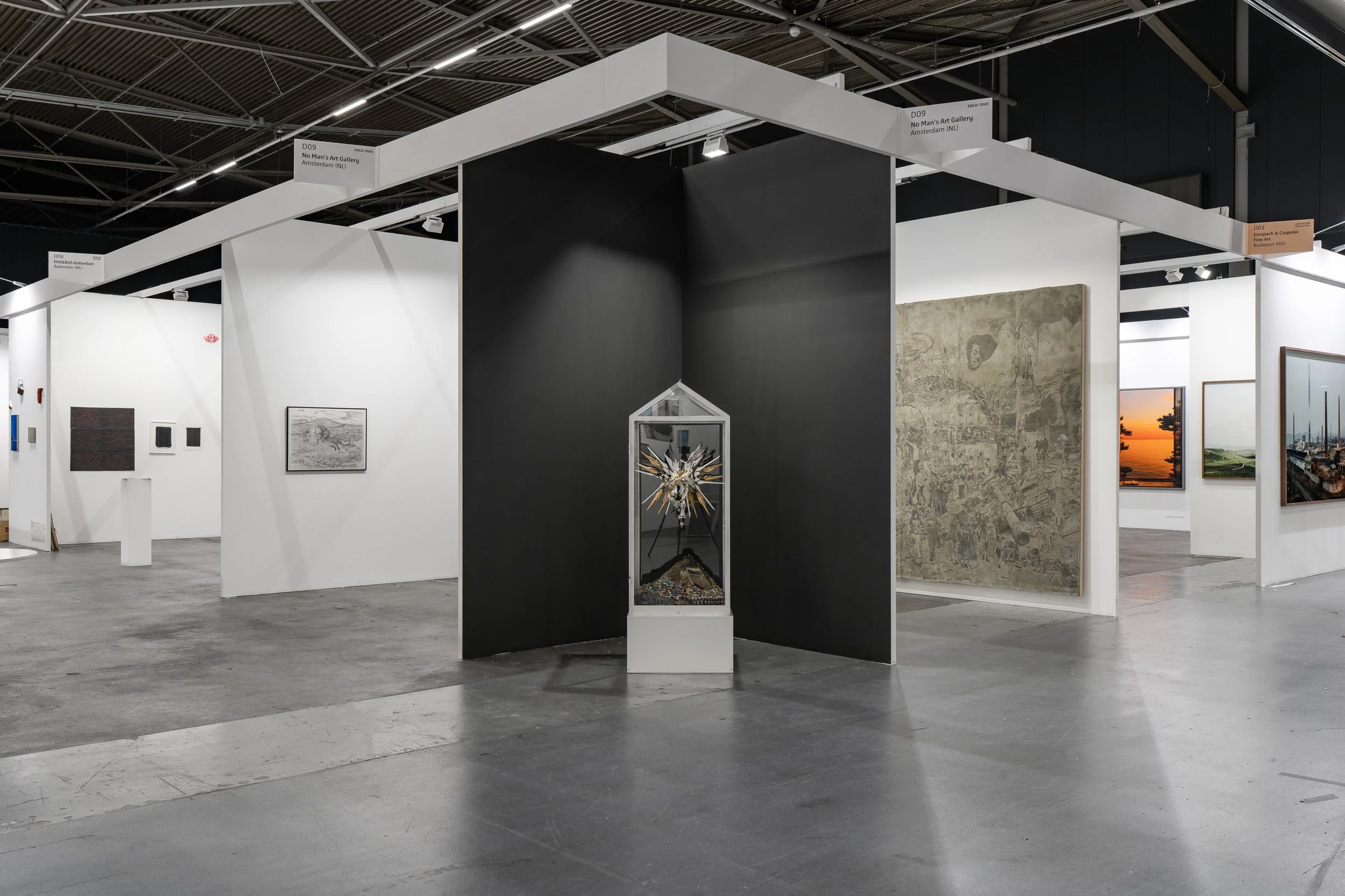 Duo presentation with Sakir Khader at Art Rotterdam, with No Man's Art Gallery, Rotterdam, NL, 2026. Photo Jonathan de Waart
