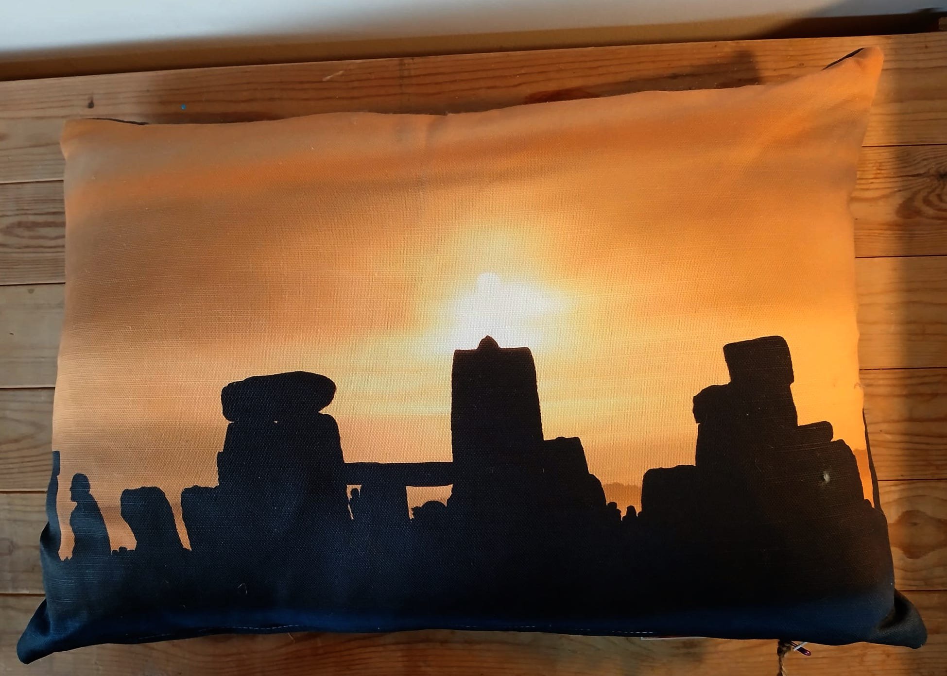 Stonehenge Summer Solstice Original Digital Painting Cushion