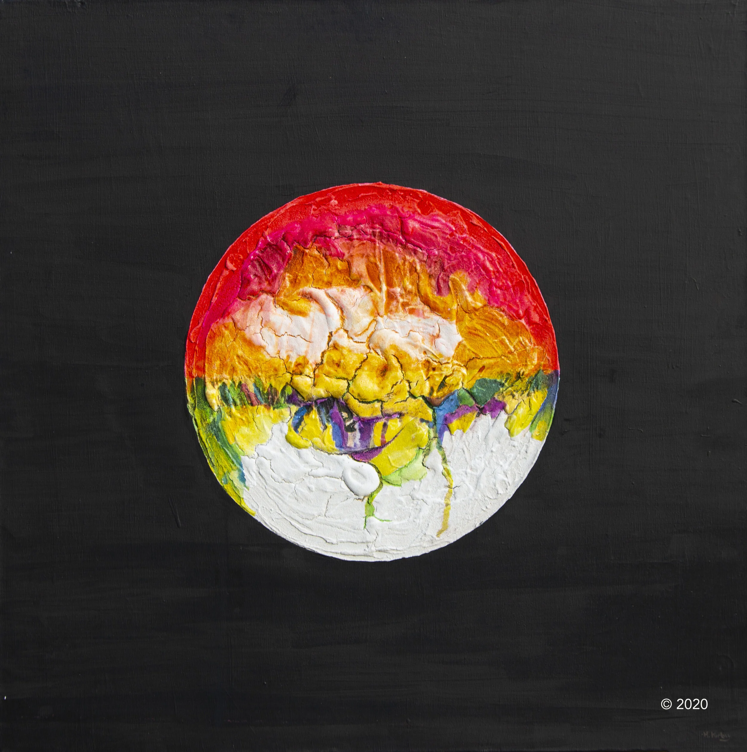 Finale - 1000mm x 1000mm x 40mm
mixed-media, acrylic & ink