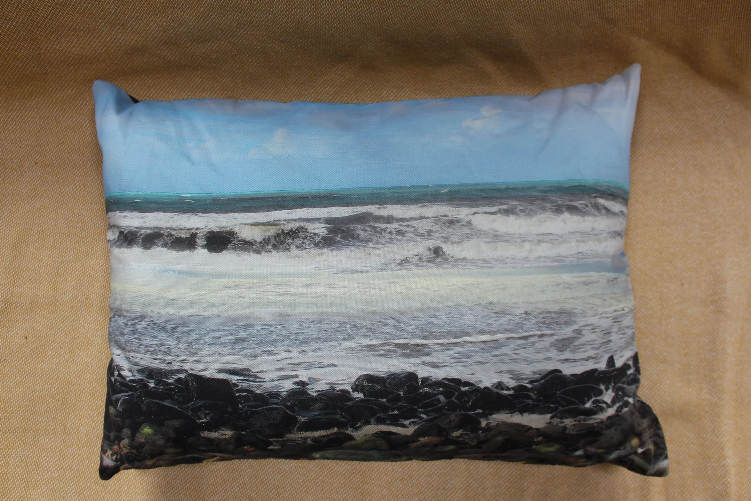 Tallisker Bay, Isle of Skye Original Digital Painting Cushion