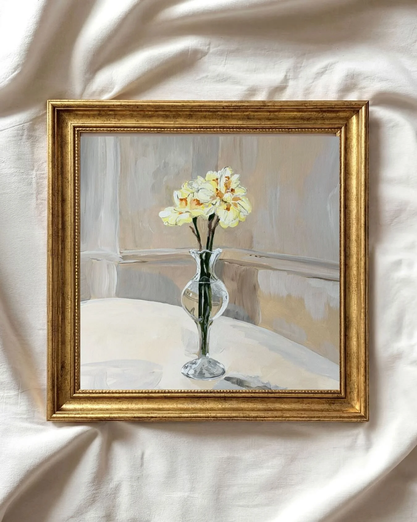 &ldquo;Spring Daffodils&rdquo; 9x9 acrylics on watercolor paper drops this Thursday, April 30 at noon EST on my website.  Perfect for a Mother&rsquo;s Day gift.💕