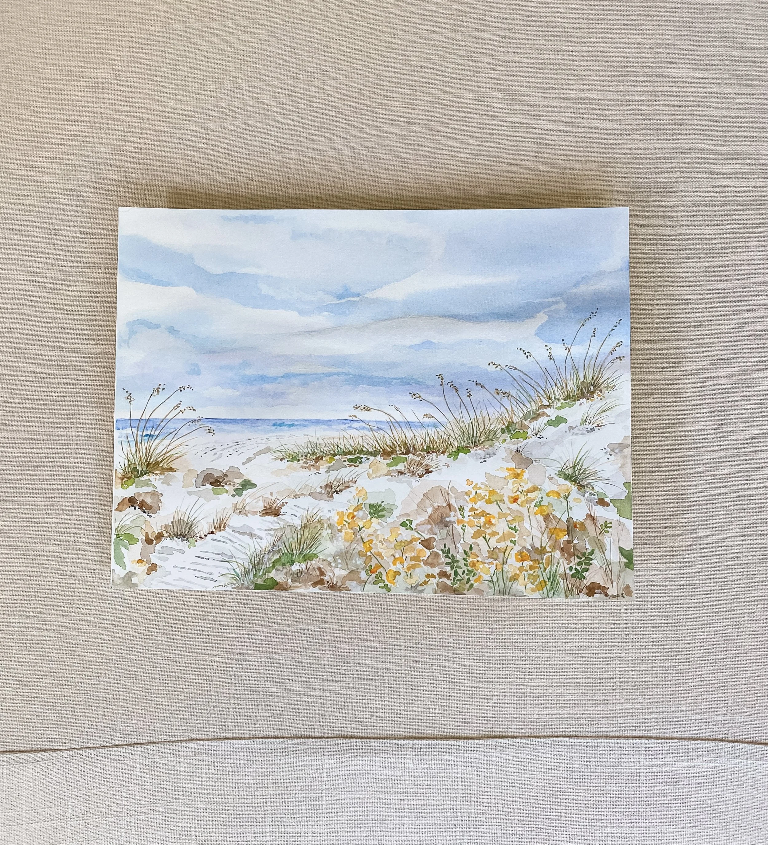 Wildflowers by the Ocean