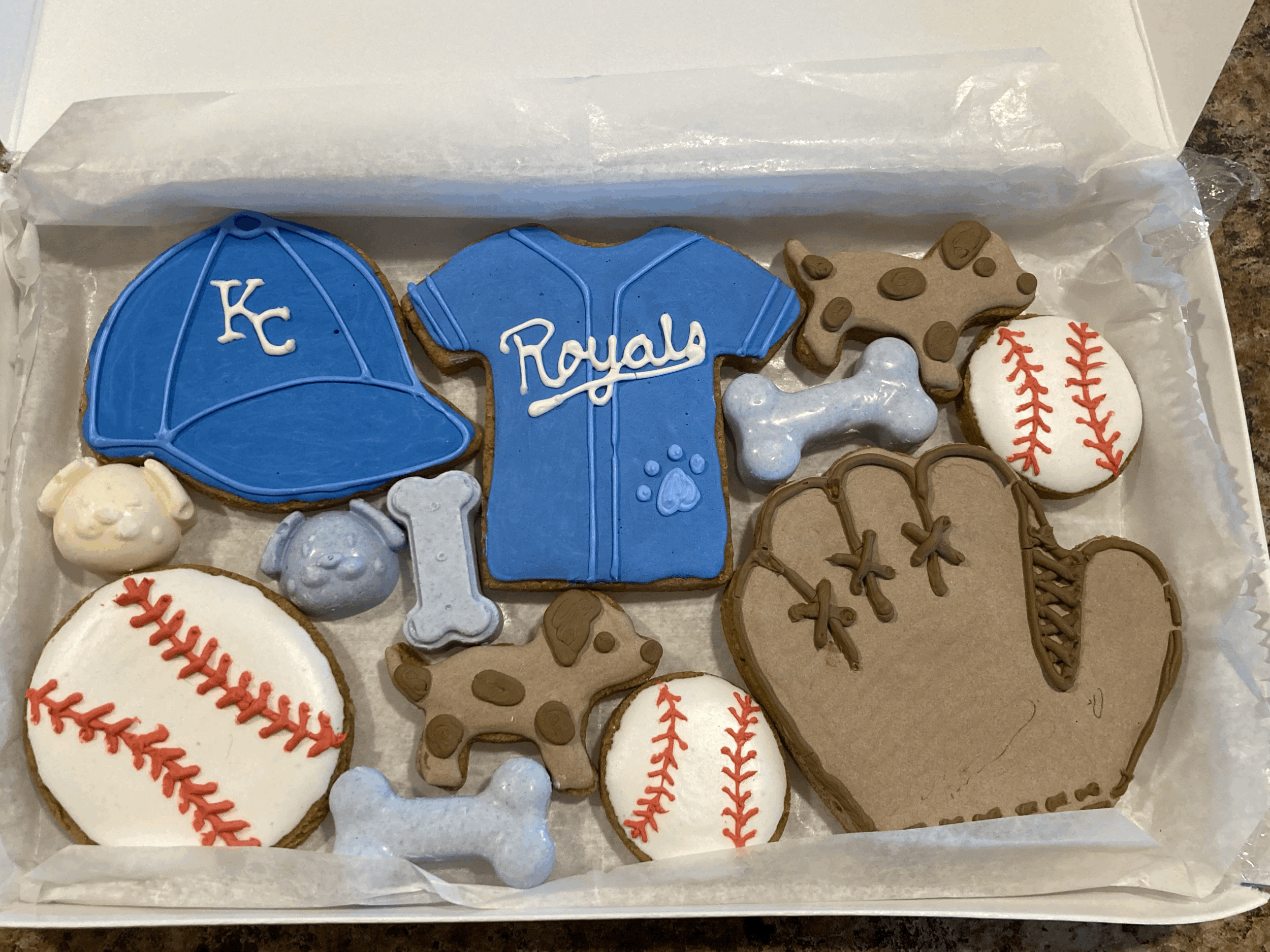Baseball Dog Gift Box
