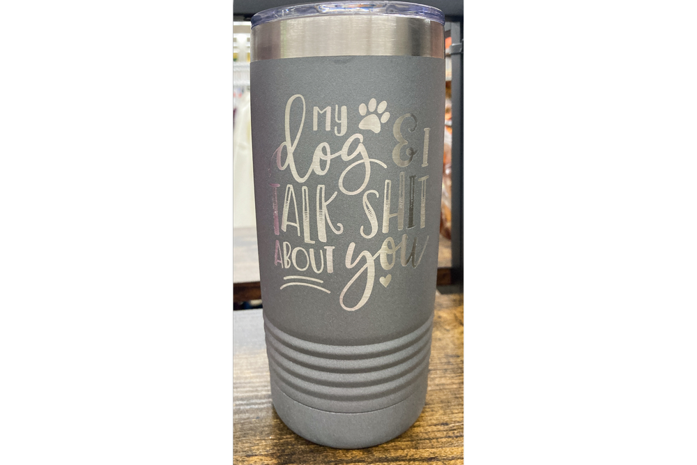Coffee Or Middle Fingers – Funny Engraved Tumbler, Insulated