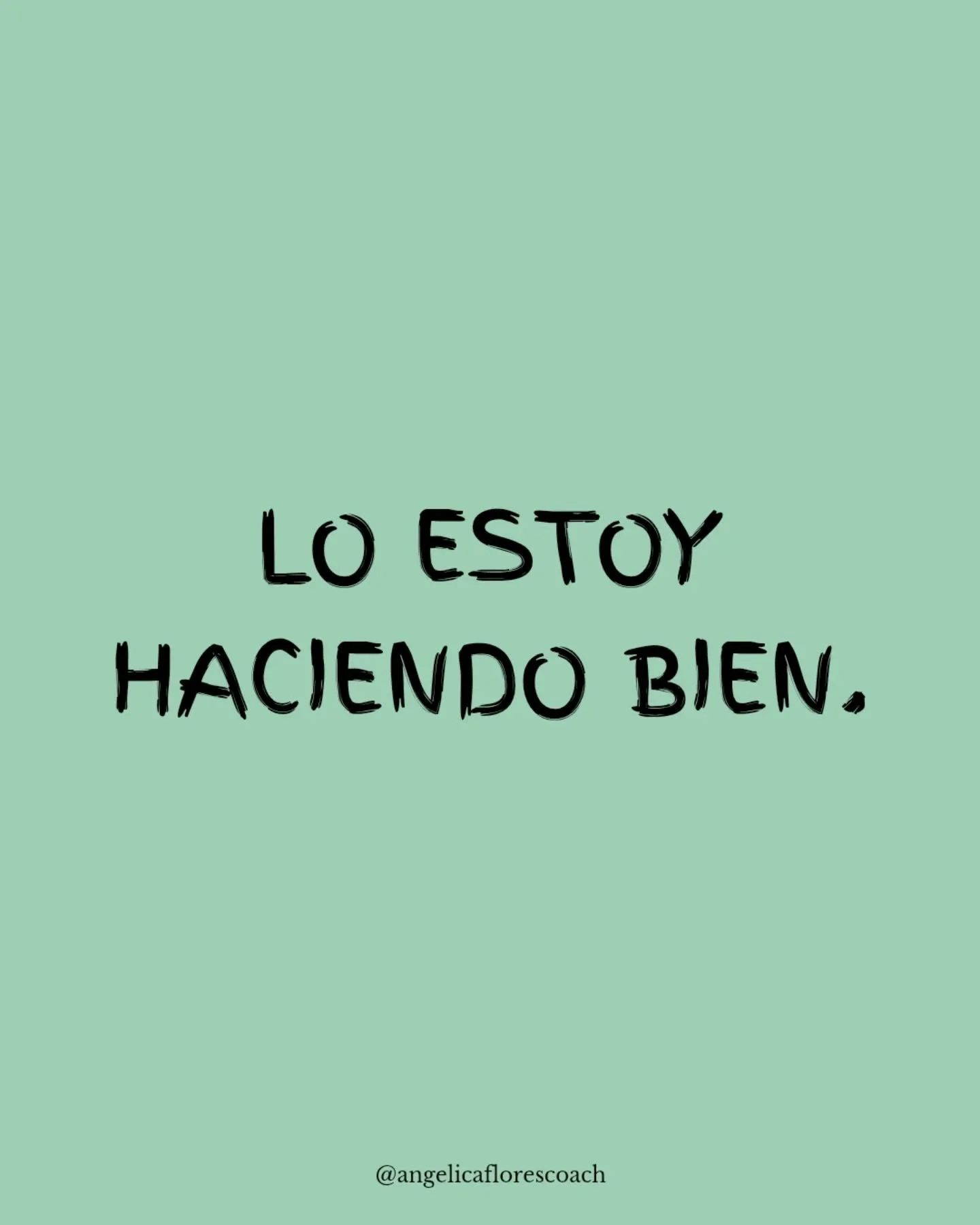 🙏🏻 Repite conmigo...

"Lo estoy haciendo bien". 
"Sigo en movimiento".
"Estoy progresando".

✅️ Regresa a estos recordatorios cuando tu mente te diga que "vas mal", que "no est&aacute;s haciendo lo sufic