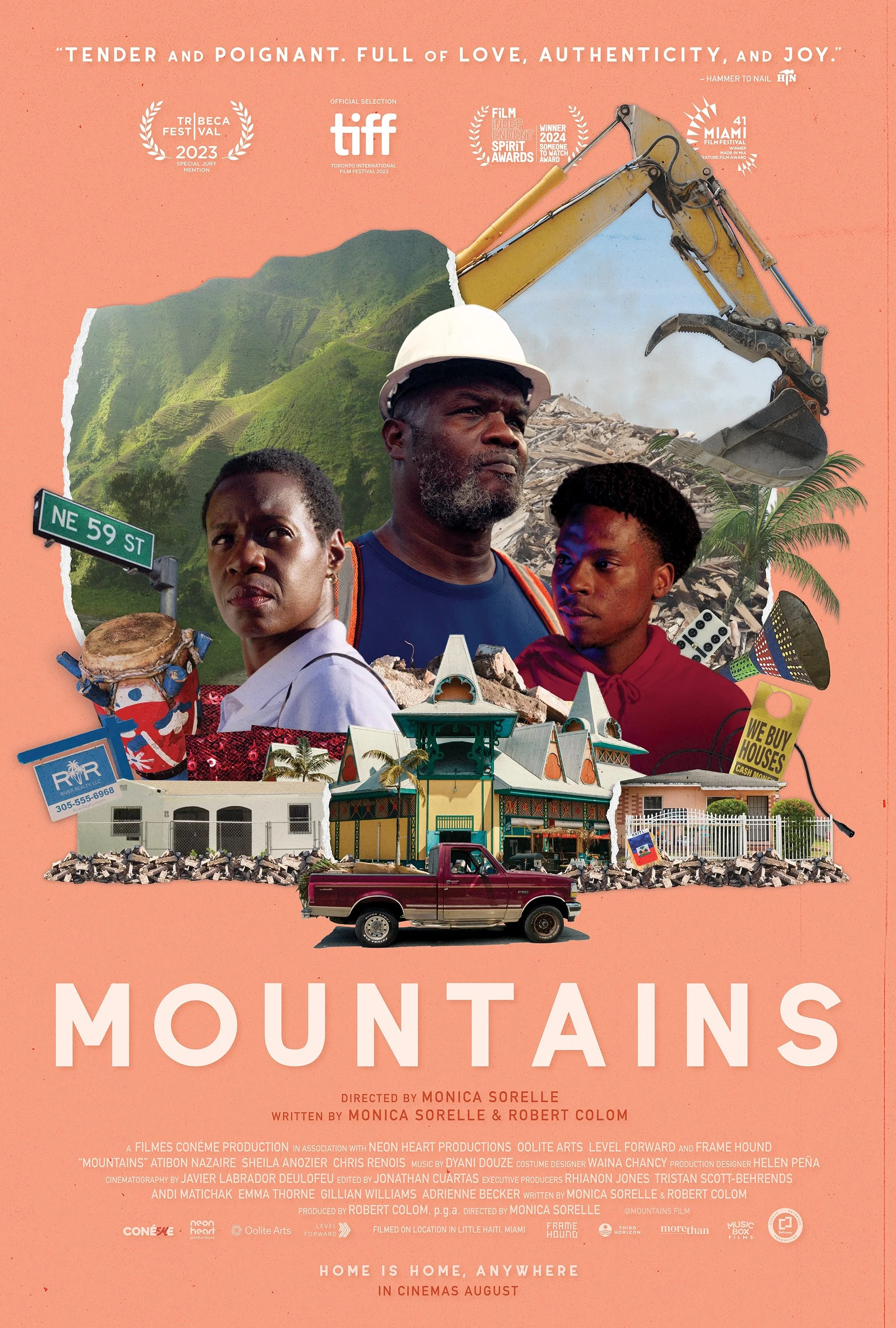 Designed poster for Mountains film. Commissioned by Monica Sorelle and Robert Colom