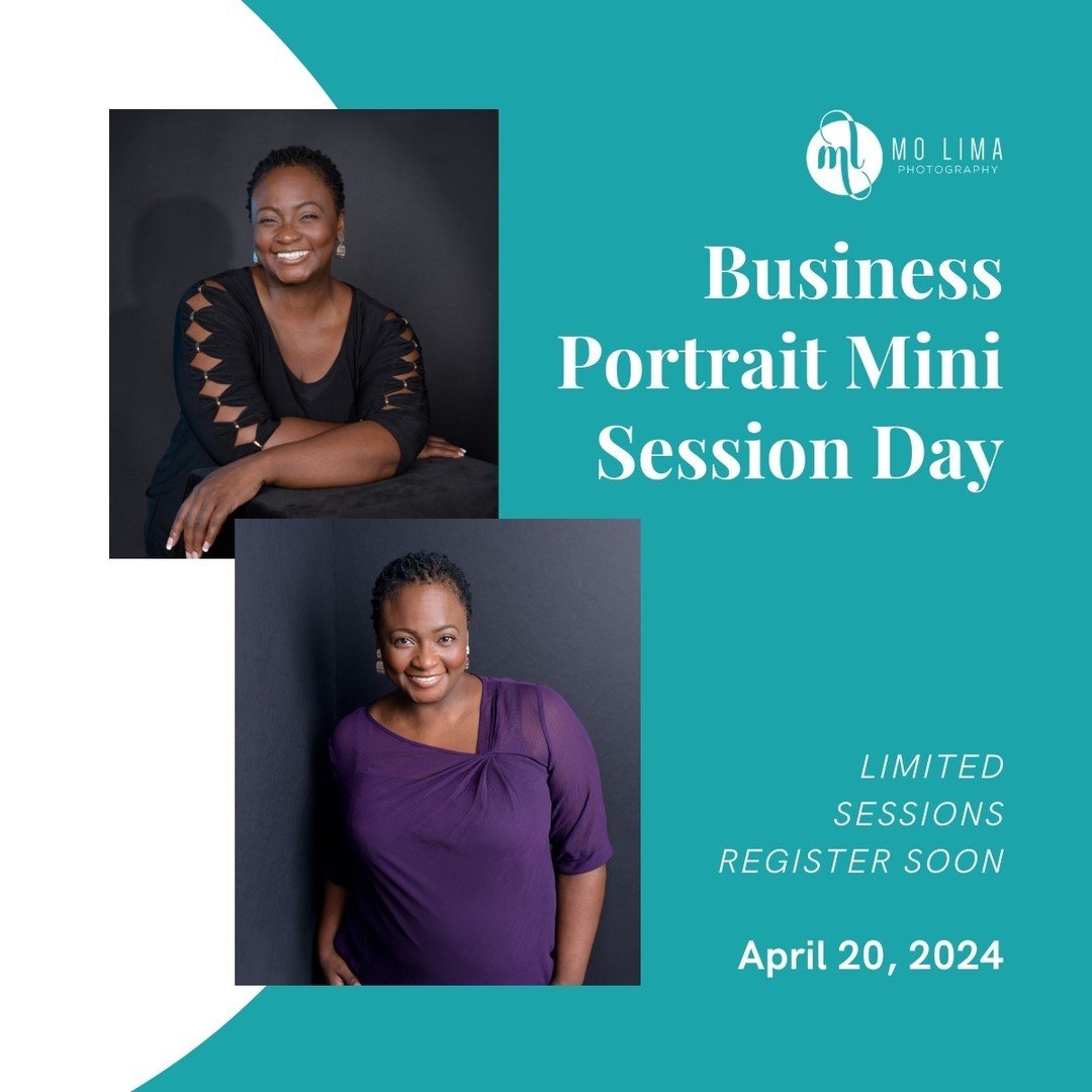 Just a friendly reminder - Our Business Portrait Mini-Session Day is right around the corner, and we'd hate for you to miss out on this fantastic opportunity!

With rave reviews from clients like Doreen D., Latoya W., Shondi M., and Marion C., you kn