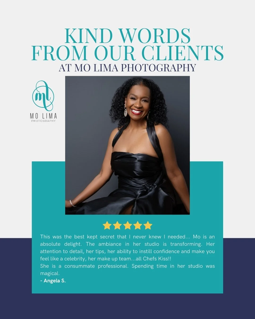 Angela walked into the studio as part of our 50 Over 50 Portrait Experience&hellip; and left saying,
&ldquo;This was the best-kept secret I never knew I needed.&rdquo;

From the calming ambiance to guided posing, professional makeup, and Mo&rsquo;s s