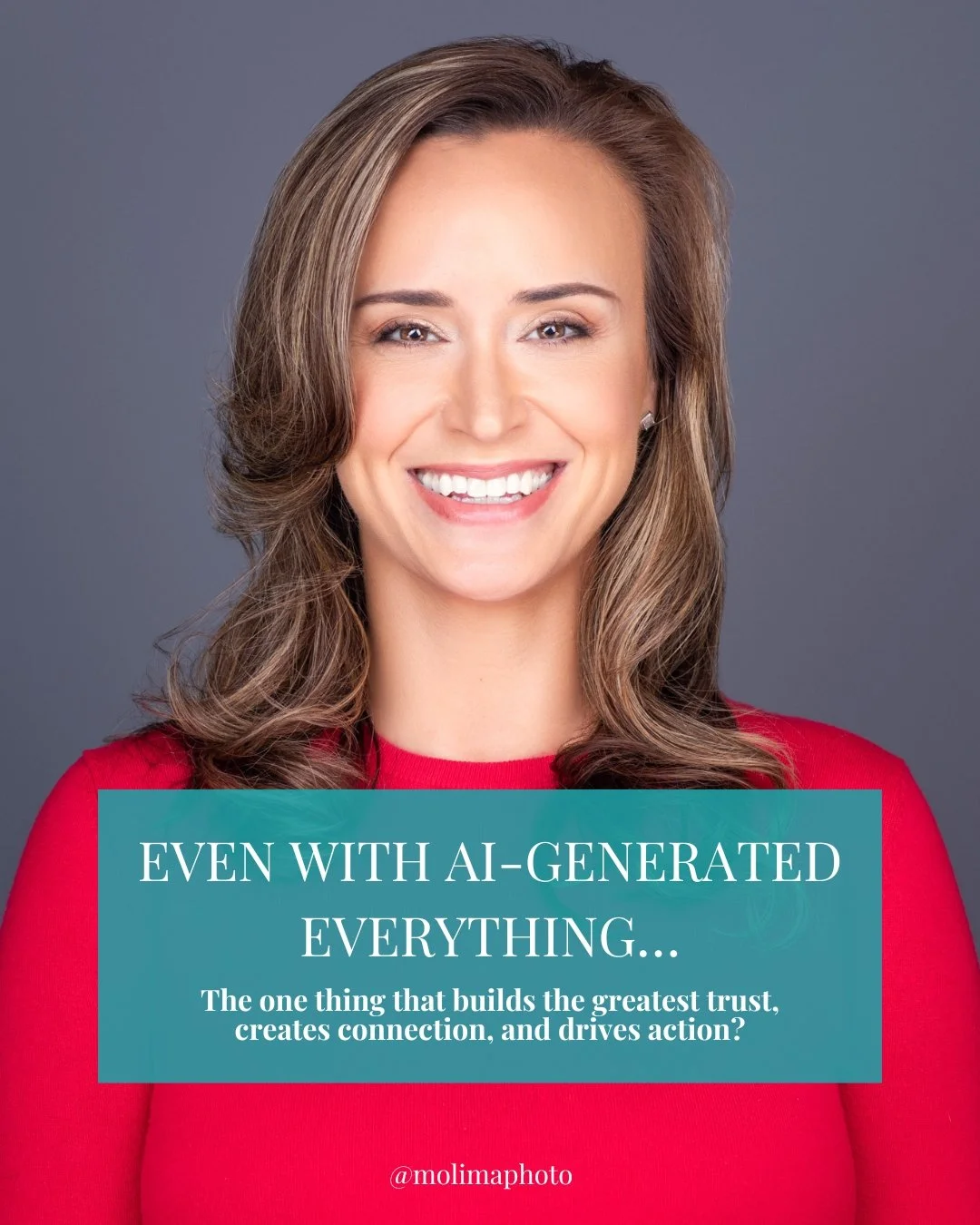 Even with AI-generated everything&hellip;
What is the one thing that builds the greatest trust, creates connection, and drives action for entrepreneurs and small business owners?

A real, human face.

Not just any face, yours.

Here are the Top 3 rea
