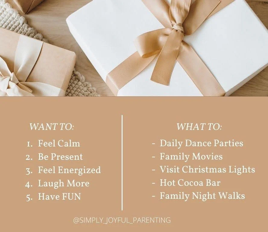 WANT TO  WHAT TO 

This year, give yourself the permission to let go of certain family traditions that simply don&rsquo;t bring you JOY ✨ 

While some may not even be an option this year, others can be reevaluated and weeded out if necessary. You alw