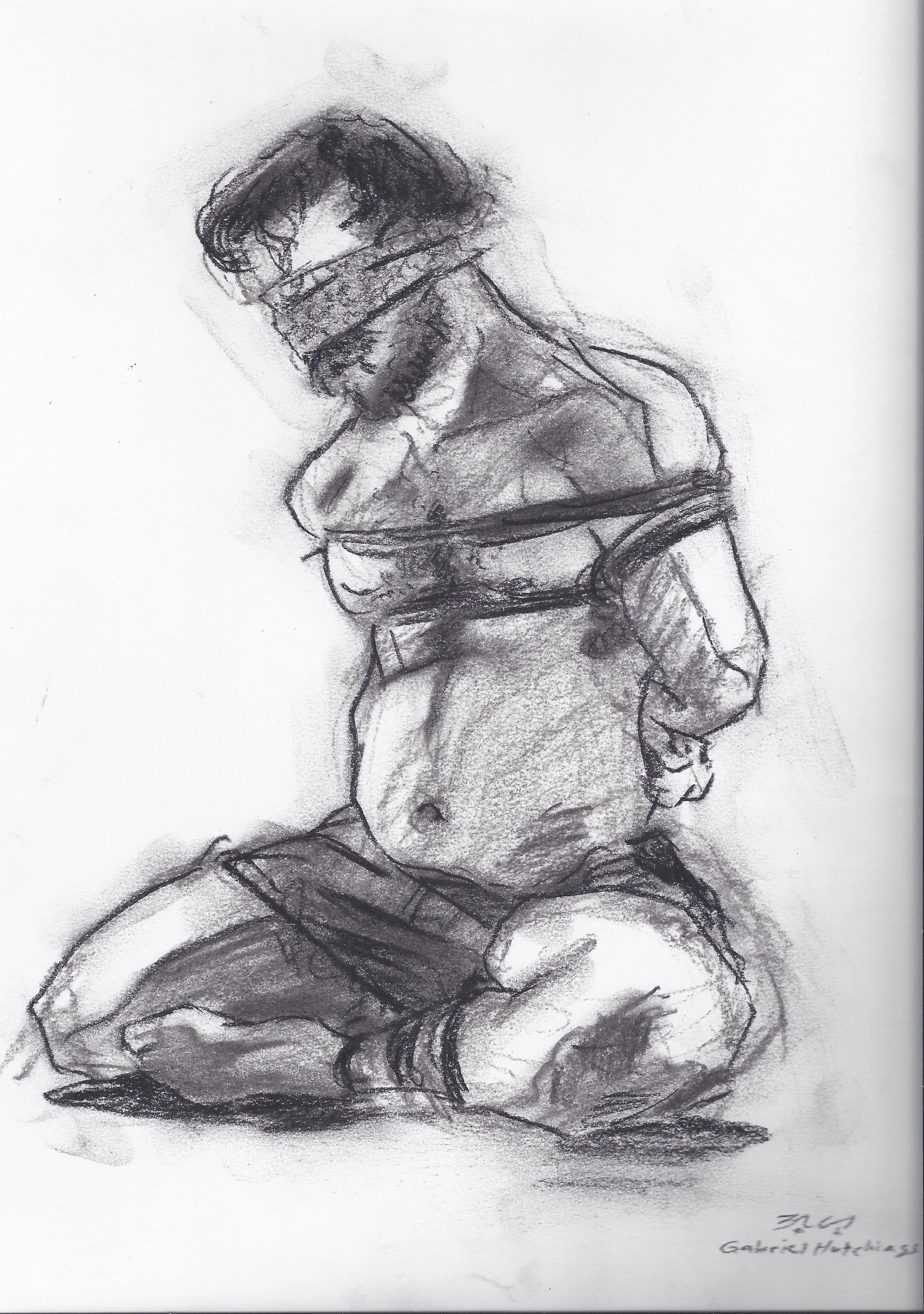Rope Bondage Life Drawing Series