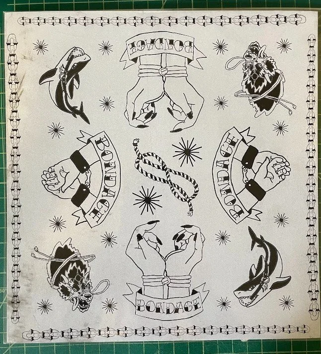 MISPRINT 50% OFF - Grey Hanky Code Risograph Print