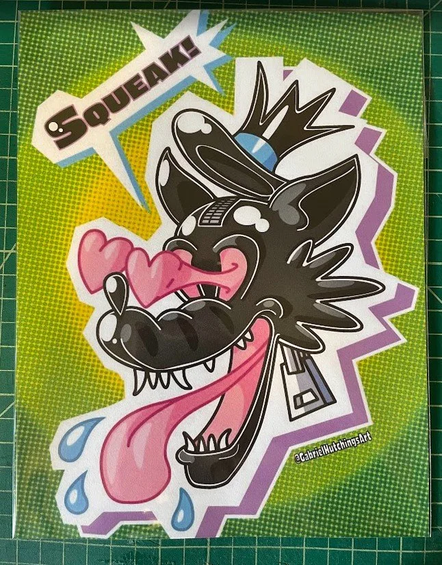 Latex Wolf Print