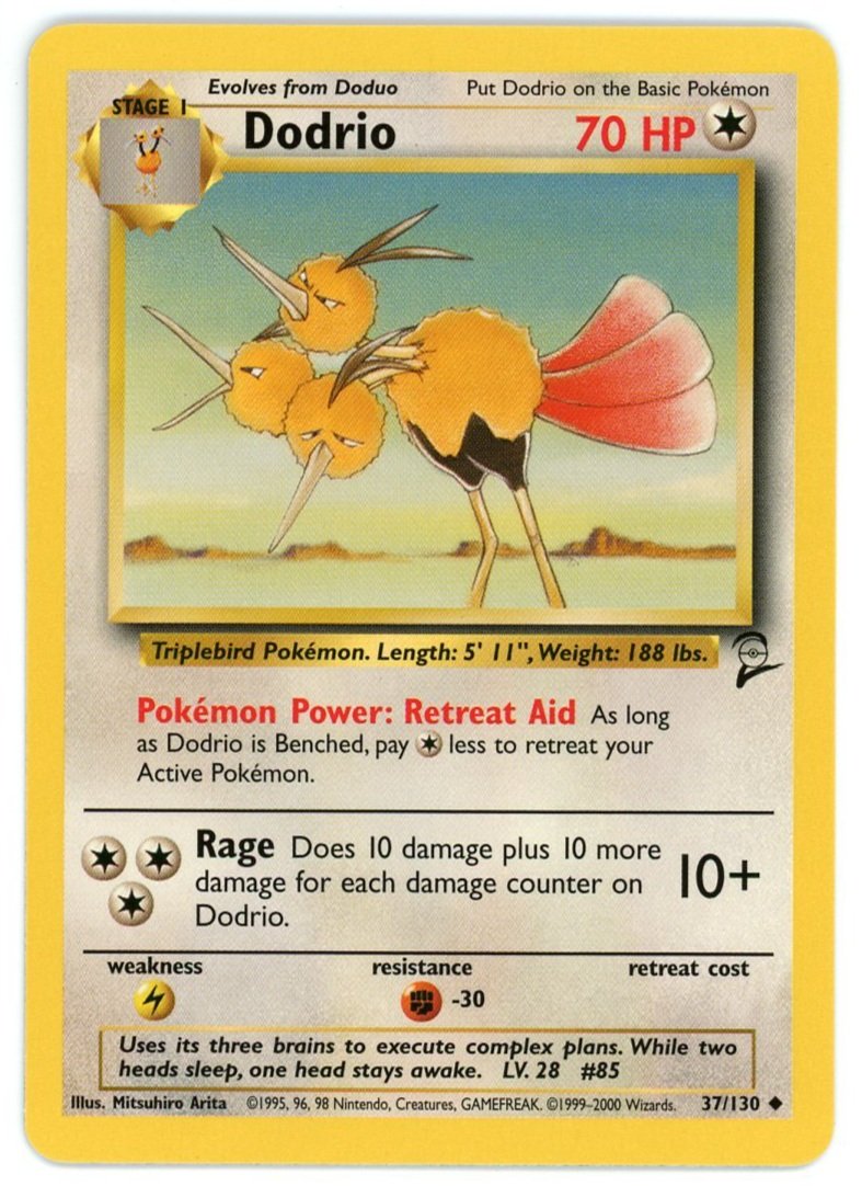 Dodrio 37/130 Base Set 2