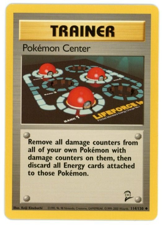 Pokémon Center Non Holo 114/130 Base Set 2 Single Pokémon Card