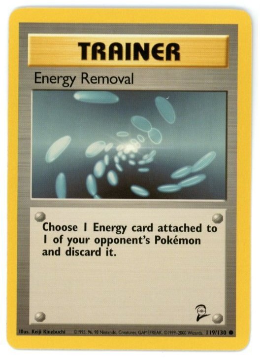 Energy Removal Non Holo 119/130 Base Set 2 Single Pokémon Card