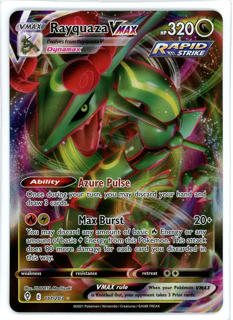 Rayquaza-VMAX (111/203), Busca de Cards