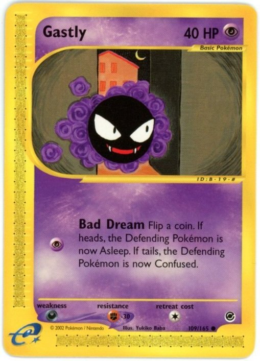 Gastly Non Holo 109/165 Expedition Base Set Pokémon Single Card
