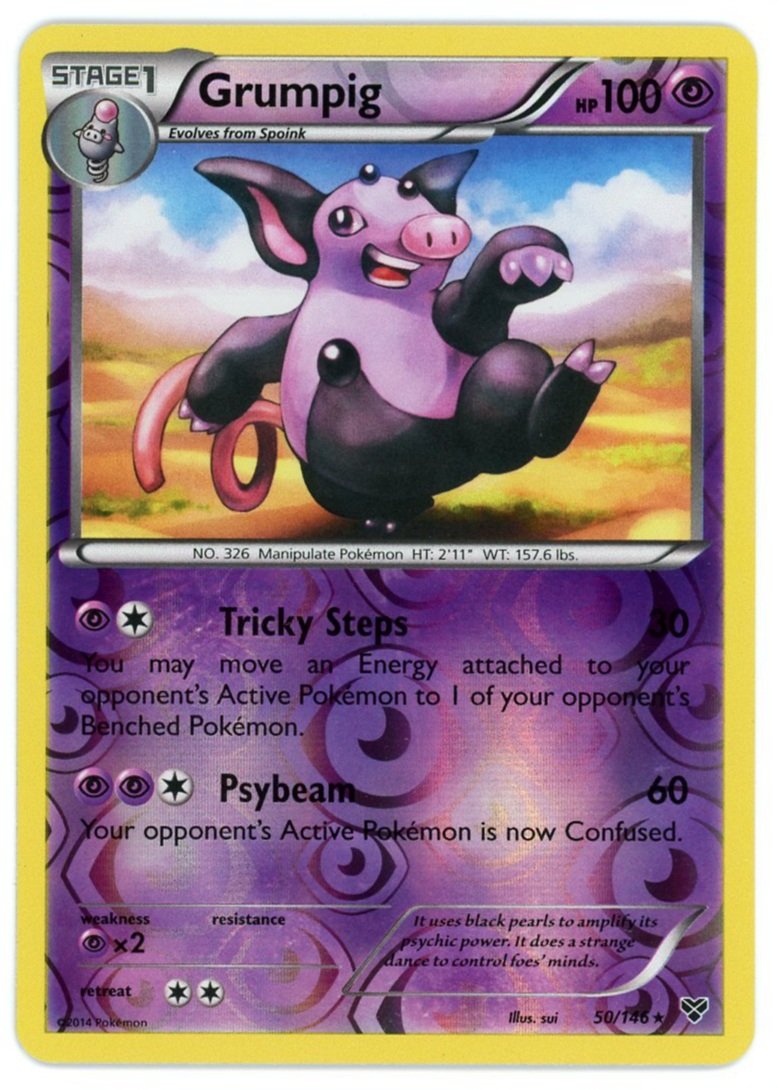 Grumpig Reverse Holo 50/146 XY Base Pokémon Single Card