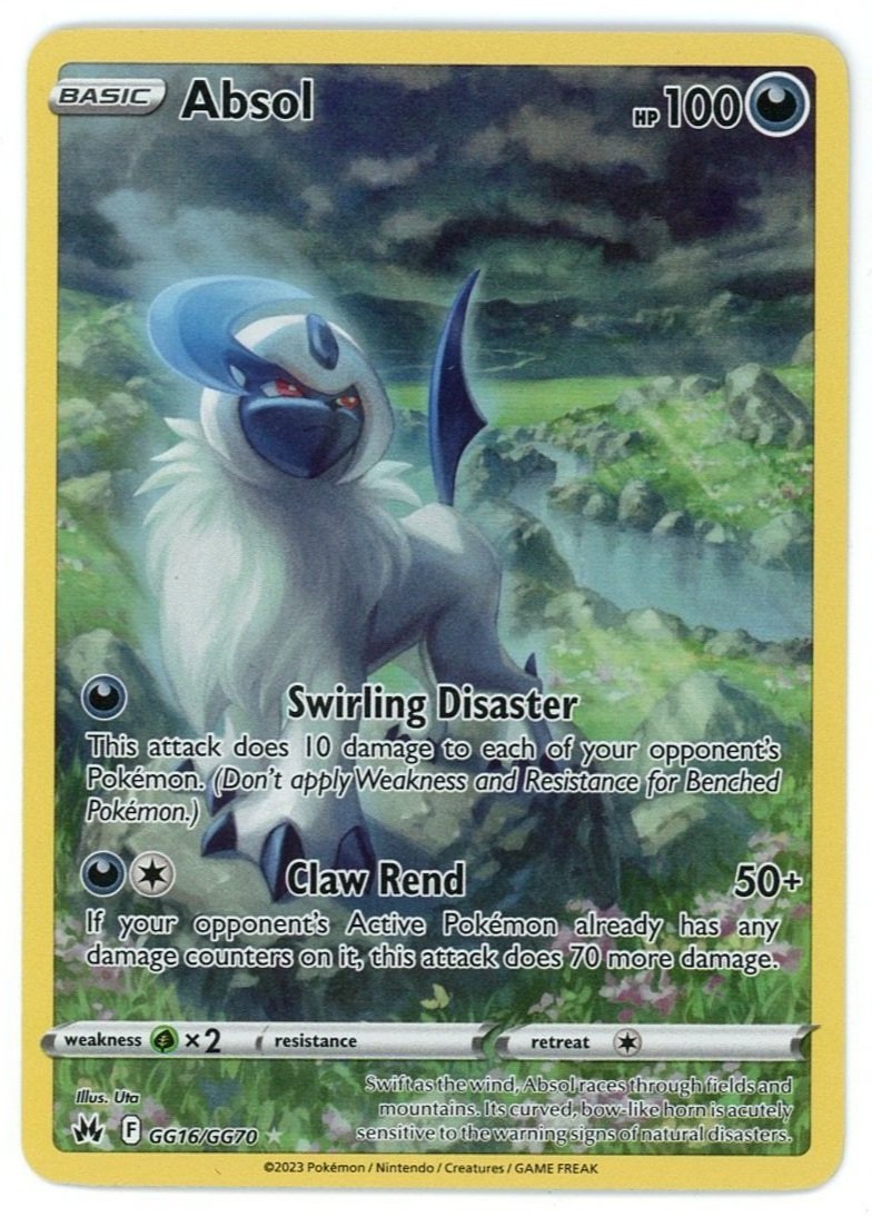 Absol Full Art GG16/GG70 Crown Zenith Galarian Gallery Pokémon Card