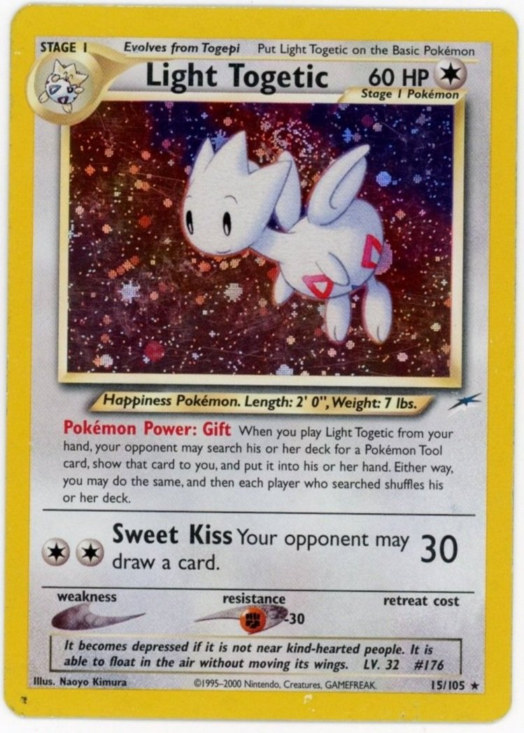 Light Togetic Holo 15/105 Neo Destiny Unlimited Single Pokémon Card