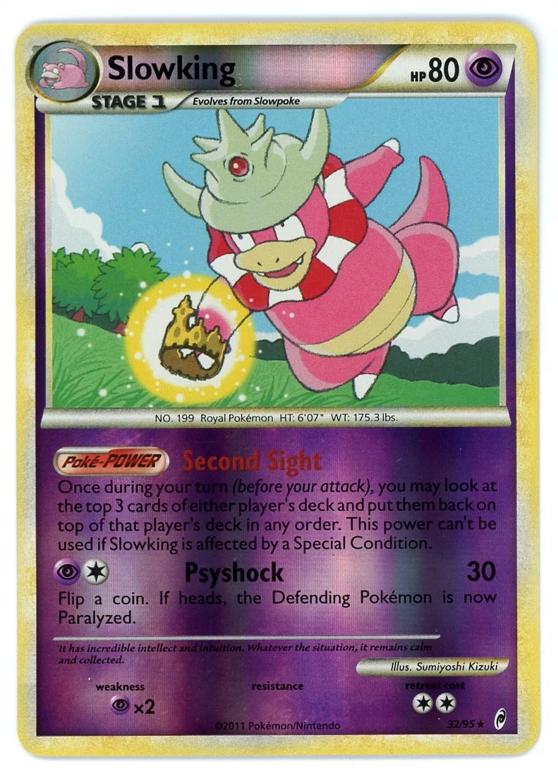 Slowking Reverse Holo 32/95 Call of Legends Pokémon Single Card