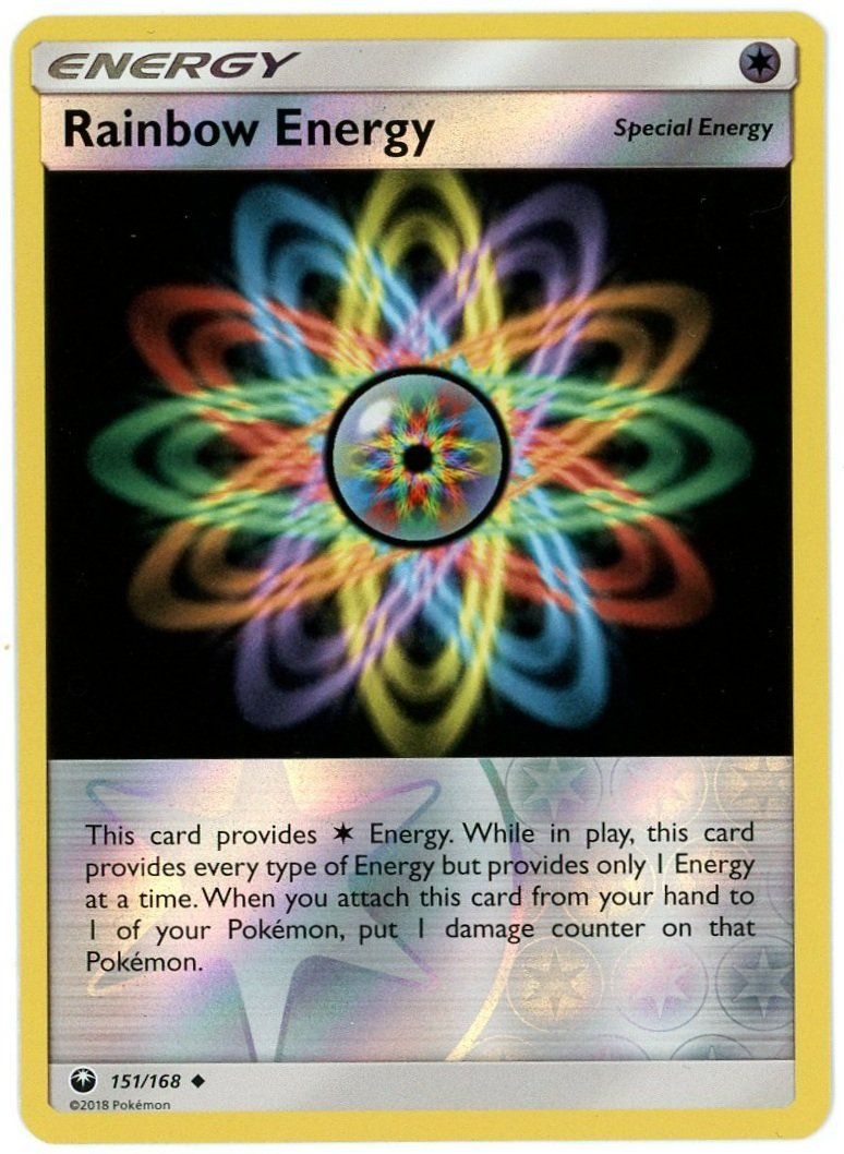 Rainbow Energy Reverse Holo 151/168 Celestial Storm Pokémon Card