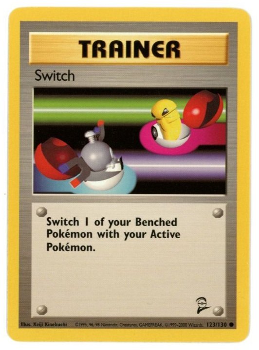 Switch Non Holo 123/130 Base Set 2 Single Pokémon Card