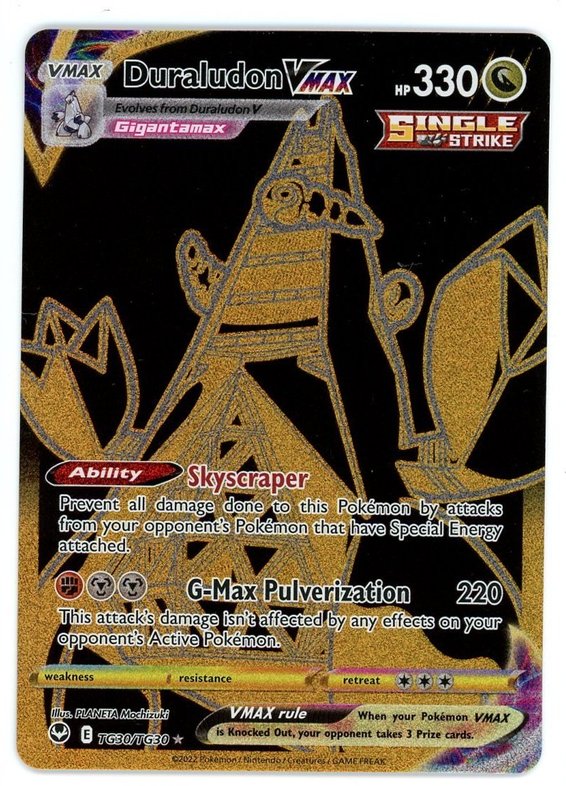 Duraludon VMAX Holo TG30/TG30 Silver Tempest Trainer Gallery Single Pokémon Card