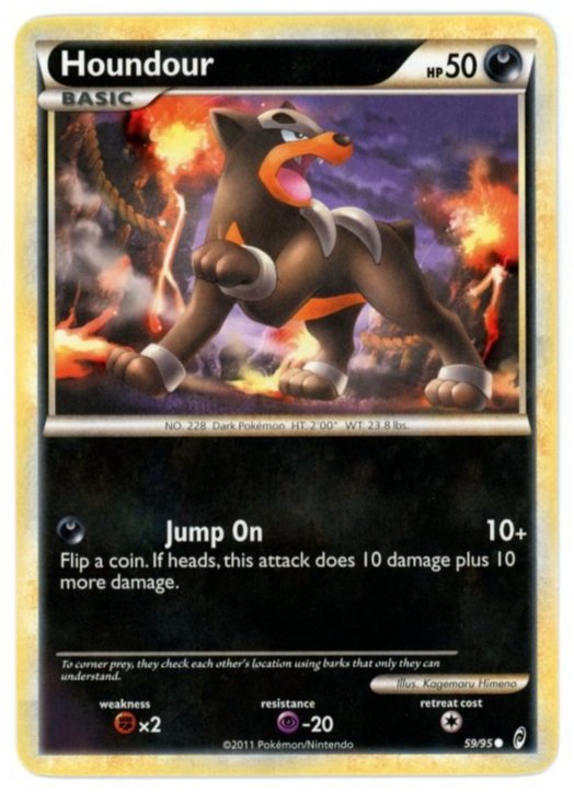 Houndour Non Holo 59/95 Call of Legends Pokémon Single Card