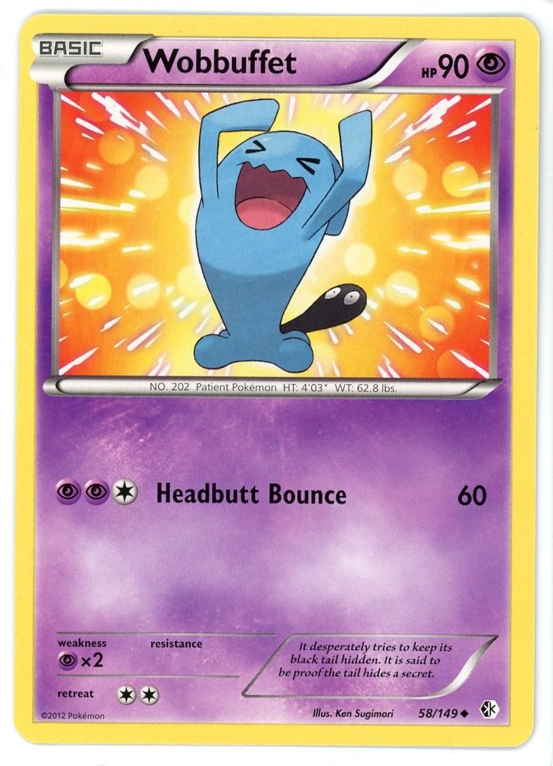 Wobbuffet 58/149 Boundaries Crossed Pokémon Single Card