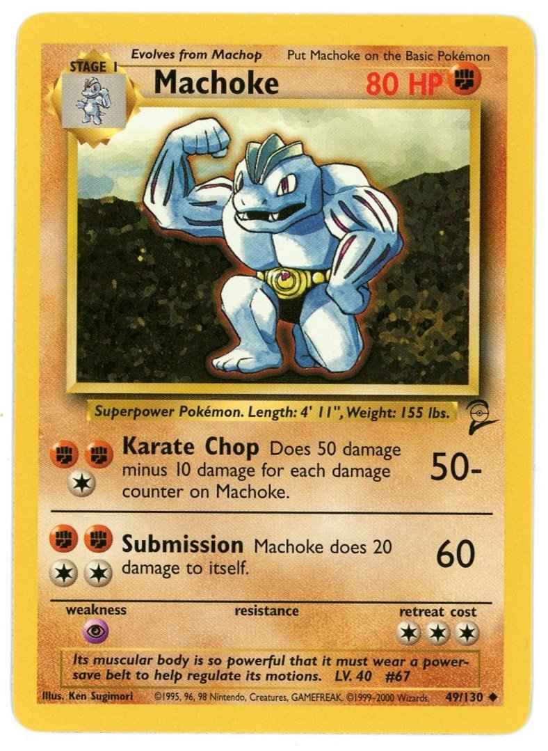 Machoke 49/130 Base Set 2