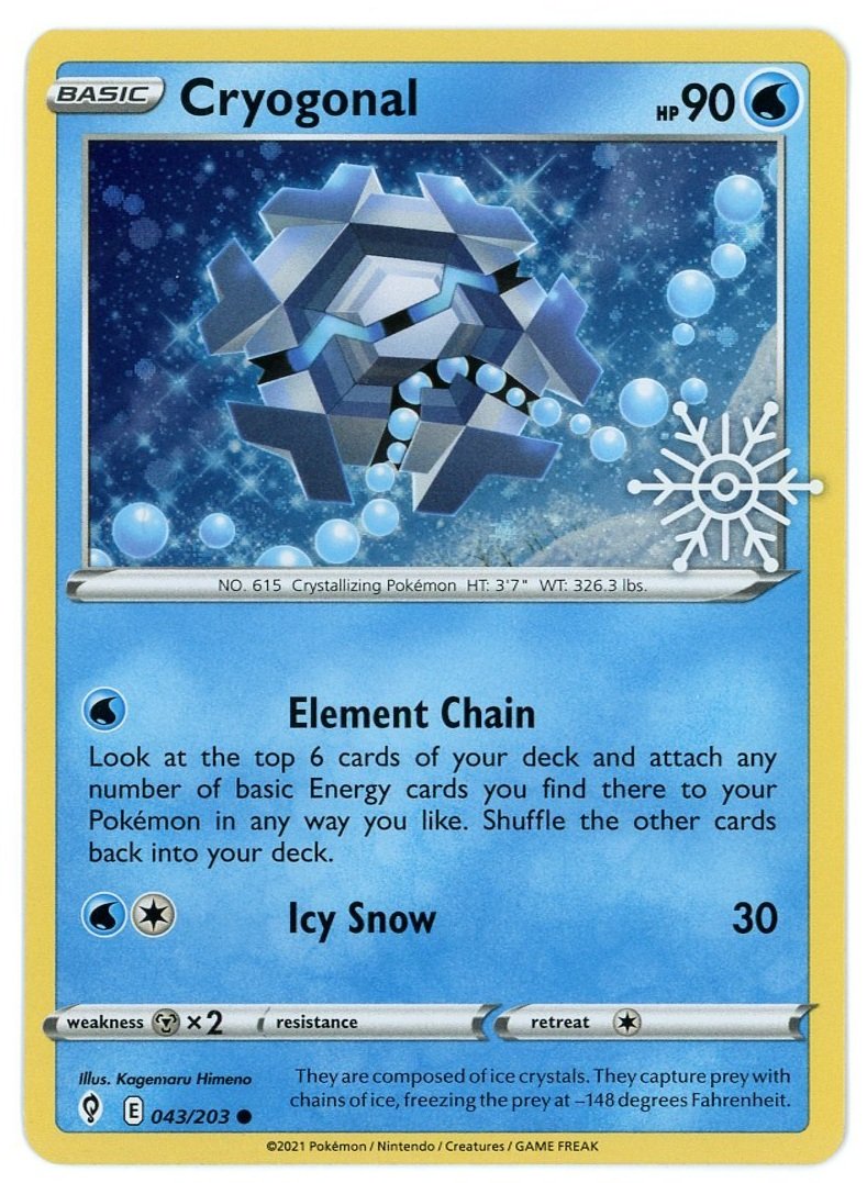 Cryogonal Holo 043/203 Advent Calendar 2023 Promo Pokémon Card