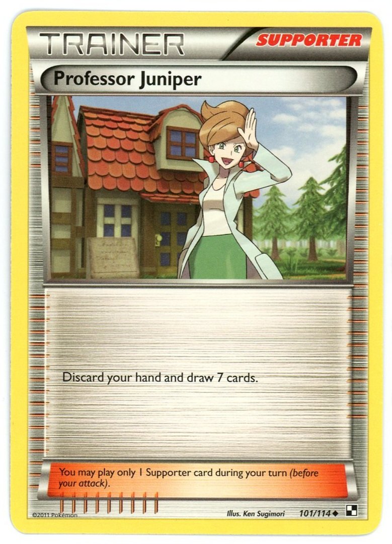 Professor Juniper 101/114 Black & White Base Set Pokémon Single Card